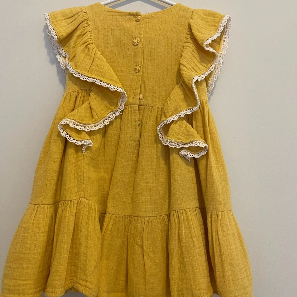 MAX STUDIO RUFFLED GAUZES DRESS SIZE 3T - Picture 4 of 4